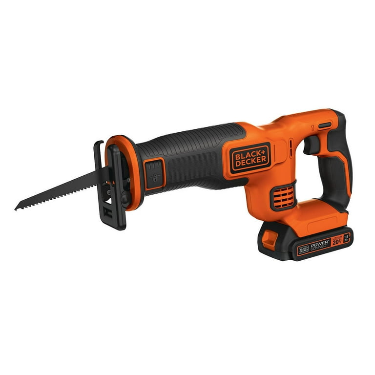 Black Decker BDCR20C 20V MAX Brushed Lithium Ion Cordless Reciprocating Saw Kit 1.5 Ah