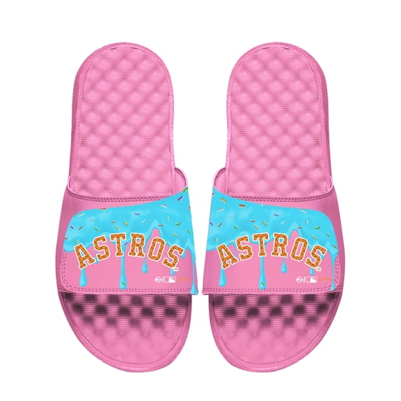 Youth ISlide Pink Houston Astros Ice Cream Drip Slide Sandals