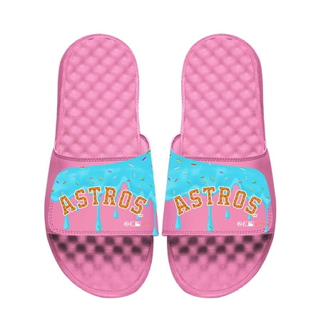 Youth ISlide Pink Houston Astros Ice Cream Drip Slide Sandals
