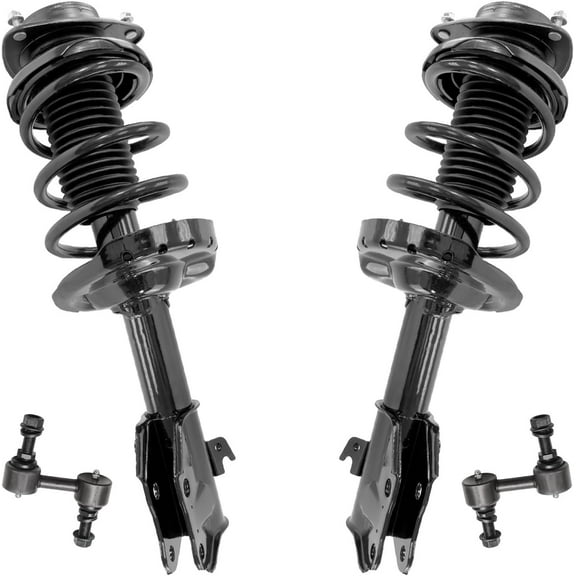 Detroit Axle - Front Struts Sway Bars for 2016-2017 Subaru Crosstrek 2013-2015 XV Crosstrek, 2 Struts with Coil Spring Assembly 2 Sway Bar End Links Replacement Suspension Kit