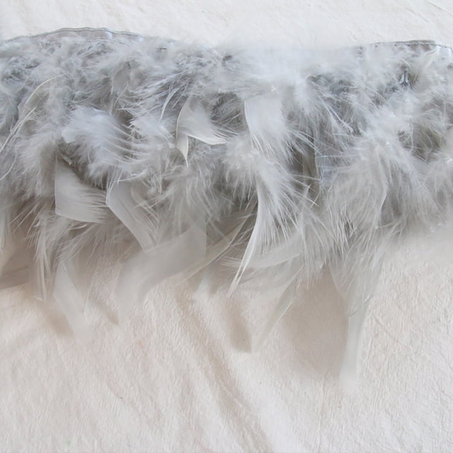 Home Decor 100cm 10 To 13CM Turkey Feather Trim Fringe For Home Decor Sewing Craft Decoration