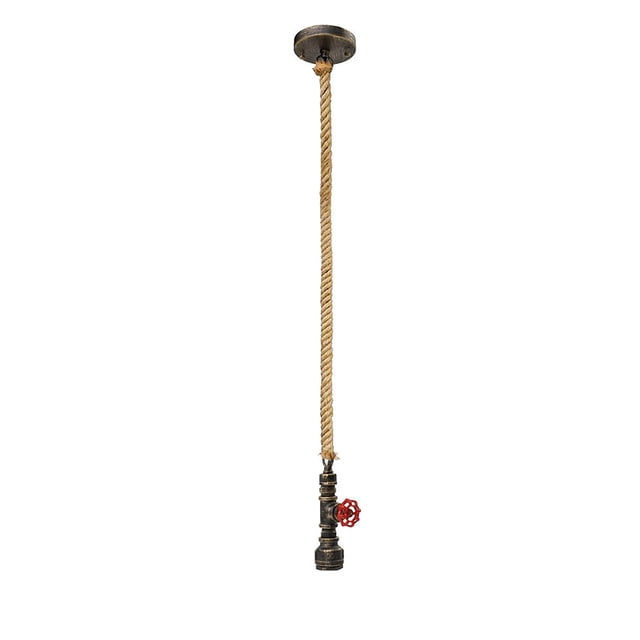 Lámpara de techo Lámpara colgante de metal vintage Luz colgante de cuerda para barra de café Luz colgante Decoración de iluminación para el hogar, Bronce Speravity HA004064-04
