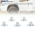 thumbnail image 4 of 5 Pcs Écrou de Fixation Fileté Double Crantage pour Points d'Ancrage Robustes Roulement 5500 LBS pour Lit de Camion Ou Rails de Système de Cargaison, 4 of 7