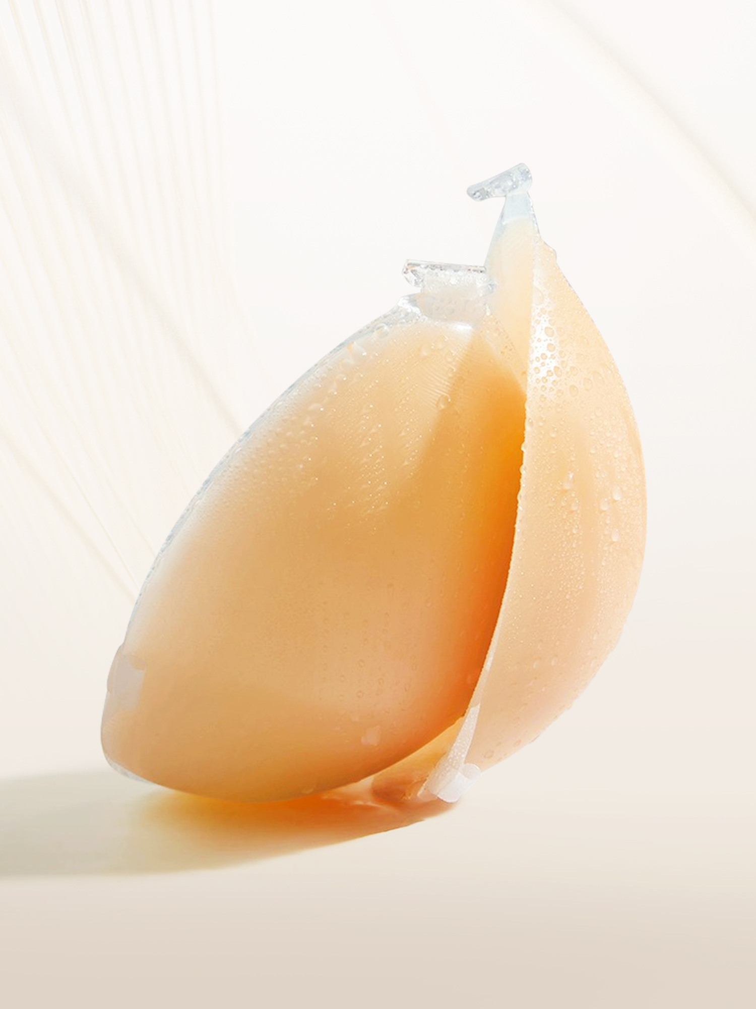 Unique Bargains Women's Nipple Covers Strapless Silicone Adhesive Bras Beige S