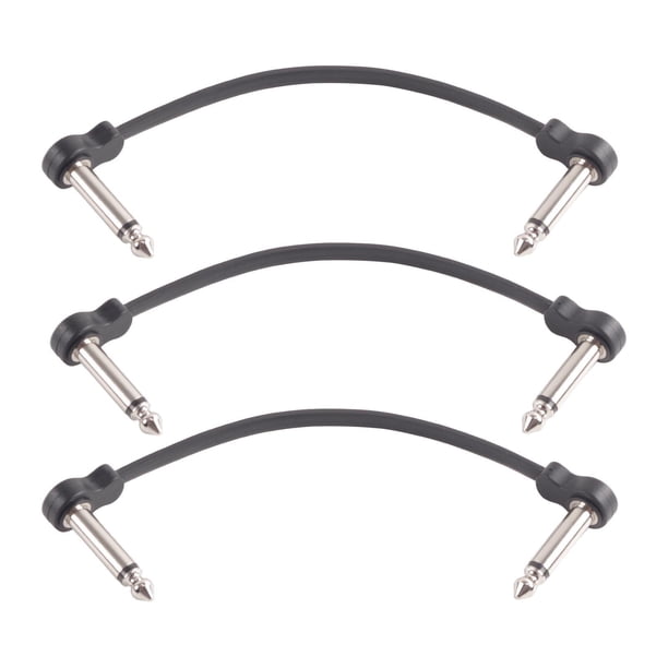 Cable de pedal de efectos para guitarra eléctrica, cable auxiliar de conexión para guitarra, resistente y recto. Tipo D