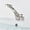 Brushed Nickel A, variant on Bathroom Deck-Mounted Basin Faucet, Snake Shape Creative Sink Mixer Taps, Cold and Hot Water Mix Tap