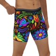 thumbnail image 5 of Sigee Colorful Floral for Men's Boxer Briefs,Moisture Wicking and Breathable Medium, 5 of 9
