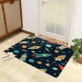 thumbnail image 4 of Space Rugs For Kids Bedroom - Boys Outer Space Rug, Rocket Planet Rugs For Living Room Bedroom, Washable Non Slip Soft Small Carpet, Patterned Area Rugs & Home Decor, 4 of 7