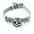 thumbnail image 1 of Illusion Line Loop Repeat Stitching Bracelet Wristband Crystal Love Adjustable Bangle, 1 of 2