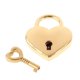 thumbnail image 5 of Mini cerradura con llave para joyero, caja de almacenamiento, libro diario, candado pequeño de Metal en forma de corazón, paquete de 2, dorado, 5 of 5