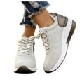 thumbnail image 6 of Sneakers for Women Comfortable Slip On Walking Shoes Lightweight Casual Lace Up Running Sneakes, 6 of 8