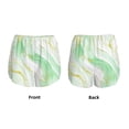 thumbnail image 3 of KLL Green And Gold Abstract Marble Pattern Shorts Women,Athletic Shorts High Waisted Running Shorts Pocket Sporty Short Gym Elastic Workout Shorts-X-Large, 3 of 7