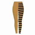 thumbnail image 6 of Women Plus Size Pants New Women's Halloween Striped Leggings Sports Fitness Stretch Pants Casual Tights Cute Graphic Yoga Trousers Yellow L, 6 of 8