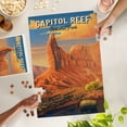 thumbnail image 2 of Lantern Press 1000 Piece Jigsaw Puzzle, Capitol Reef National Park, Utah, Oil Painting, 2 of 5