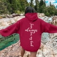 thumbnail image 3 of SIYUDAN Women's Sweatshirts Hoodies Jesus Loves You Sweatshirt Oversized Graphic Hoodies For Women Pullover Sweatshirt Fall Clothing Trendy Clothes For Teen Girls, 3 of 3
