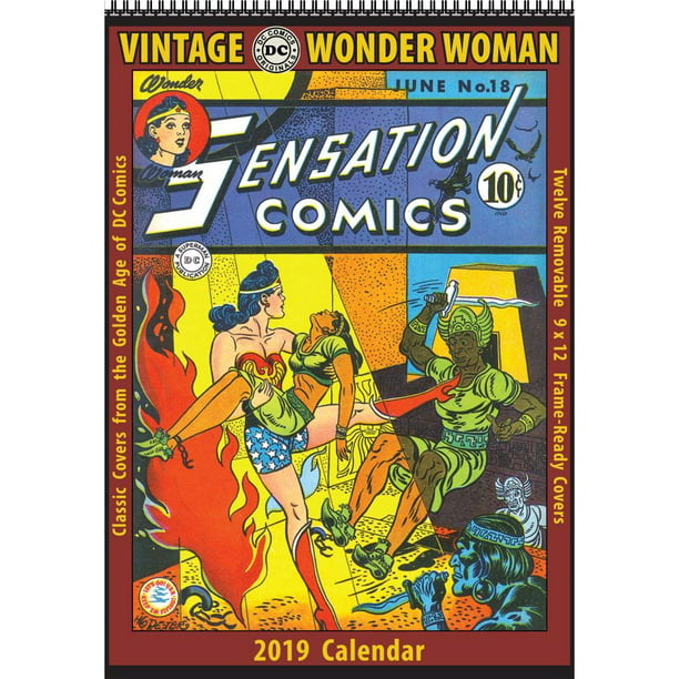 2019 Wonder Woman Vintage Wall Calendar, by Asgard Press - Walmart.com