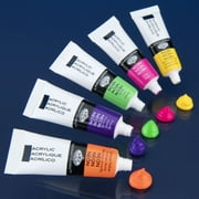 مجموعة طلاء أكريليك النيون Royal & Langnickel Essentials، مجموعة فنية مكونة من 12 قطعة