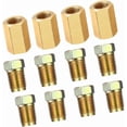 thumbnail image 1 of DACUAN Brake Line Fittings - 4 Metric 3/16 Brake Line Union+8 Nuts Fit for Inverted/Double Flares Brake Line Tube,Brake Line Kit Car Accessories for Brake System Maintenance(4 Unions, 8 Nuts), 1 of 6