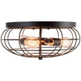 thumbnail image 1 of Giantex Semi Flush Mount Ceiling Light, Rustic Ceiling Light Fixture, Vintage Ceiling Lighting Lamp, 1 of 5