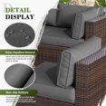 thumbnail image 7 of Poteban Outdoor Cushions for Patio Furniture Replacement, Waterproof Patio Furniture Cushions, Deep Seat Patio Cushions, Patio Seat Cushions for Outdoor Sectional (Grey), 7 of 7