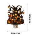 thumbnail image 2 of Halloween 2D Acrylic Plug-in Night Light with Ghost Tree House Pumpkin Design, Warm Glow Wall Night Lamp for Bedroom Entryway Indoor Halloween Home Decor, 4 Styles Available, 2 of 7