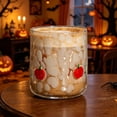 thumbnail image 5 of WWC Halloween Icon Glass Cup, 14 oz Bat Ghost Pumpkin Speckled Stemless Crystal Juice Glasses, Halloween Decor Drinkware for Party and Everyday, 5 of 6