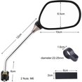 thumbnail image 2 of Bike Rearview Mirror 1Pair Bicycle Mirrors 360° Adjustable Rear View Mirror Bike Reflector Bike Mirror for Scooter, Mountain Road Bike, 2 of 5