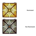 thumbnail image 5 of RADIANCE Goods Tiffany-Glass Mission Window Panel 24.5x26, 5 of 7