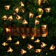 thumbnail image 5 of Viworld Solar Powered Cute Honey Bee Led String Fairy Light 50leds Bee Outdoor Garden Fence Patio Christmas Garland Lights, 5 of 9
