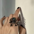 thumbnail image 5 of RSAMD Wholesale Black Spider Opened Ring Adjustable Women Men Halloween Jewelry Gift-Style 9, 5 of 9