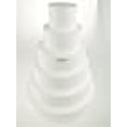 thumbnail image 3 of rackcrafts.com Foam Styrofoam EPS Pyramid Dummy Cake Towers Display Stand Square Circle Wedding (Circle), 3 of 3