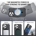 thumbnail image 4 of ShellTech Strong  for iPhone 14 Pro Magnetic & Lens Stand Case [Mil-Grade Protection][Adjustable Kickstand] Translucent Slim Hard Back Soft Edge,Black, 4 of 9
