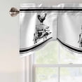 thumbnail image 5 of Farmhouses Animal Tie Up Valances Curtain, Adjustable Kitchen Cow Pig Chicken Animal Stripes Valances for Windows Decor, Rod Pocket Short Curtains Set for Bedroom/Bathroom, 42"x12", 5 of 9