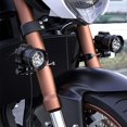 thumbnail image 2 of 2Pcs Motorcycle Headlight Bracket Offroad Light Mounting Clamps Spotlight Extension Brackets For Universal Motorcycle Bumper, 2 of 5