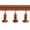 #18/16, variant on Godiva Collection - 2 1/2" length SMALL TASSEL FRINGE (25 Yard Roll) - BF-4099-82/28 Taupe and Beige