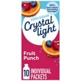 thumbnail image 3 of (12 pack) Crystal Light Drink Mix, 10 Packets, for Convenient On-the-Go Flavorful Hydration, Fruit Punch, artificial flavored, Zero Sugar, 0.9 oz, 3 of 11