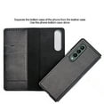 thumbnail image 4 of Allytech Wallet Case for Samsung Galaxy Z Fold4 7.6 inch 2022, Card Slots Wallet Purse Magnetic Removable Phone Cover PU Leather Folio Flip Stand Case,Brown, 4 of 7