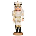 thumbnail image 2 of Alexander Taron 15.25" Free Standing Christian Ulbricht Handcrafted Wooden White Prince Nutcracker, 2 of 2