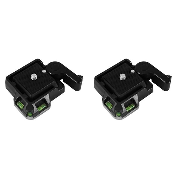 2X Quick Release Plate Platform Mount Base Camcorder Tripod Monopod for DSLR Camera QR40 1/4,3/8 Screw
