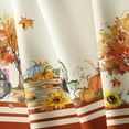 thumbnail image 4 of Oval Thanksgiving Tablecloth 60x84In,Thanksgiving Autumn Harvest Pumpkin Sunflower Turkey Table Cloth,Polyester Waterproof Wrinkle Resistant Durable Tablecloth for Fall,Thanksgiving,Home Decor, 4 of 4