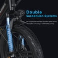 thumbnail image 3 of SAMEBIKE Foldable Electric Bike for Adults, 20"*3 Fat Tire Ebike with 750W Peak Motor, 20 MPH Max Speed, 36V13AH Removable Battery, Up to 55 Miles Range, Front Suspension Step-Thru E Bike, 3 of 10