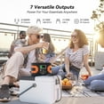thumbnail image 4 of 200W Peak Portable Power Station 166Wh 45000mAh CPAP Battery Backup Power Supply 110V 150W Pure Sine Wave Solar Generator for Camping Home Emergency, 4 of 9
