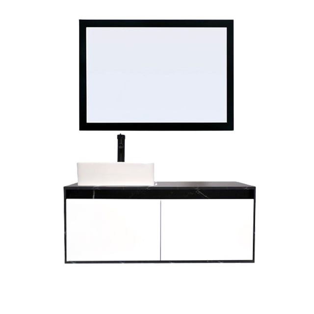 Gabinete De Baño GOVA Con Espejo Decorativo Minimalista