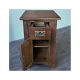 thumbnail image 2 of Pemberly Row Mission Tapered Leg Narrow Nightstand in Michael's Cherry, 2 of 3