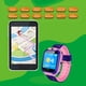 thumbnail image 3 of Reloj inteligente para niños, pantalla táctil, ubicación, fotografía, teléfono, reloj (rosa), 3 of 5
