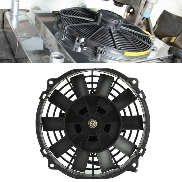 Radiator Fan, 2250RPM Electric Fan, Iron+ABS Plastic for Car Aircondition Refrigeration Cooling