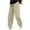 #Khaki, variant on DPTALR Men's Corduroy Cargo Joggers，Drawstring Elastic Waist，Baggy Tapered Sweatpants with Pockets,Black Big and Tall Men L