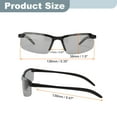 thumbnail image 2 of Sport Sunglasses Cycling Polarized Sun Glasses for Mountain Bike Driving Fishing Running, Black/Clear Gray, 2 of 6