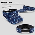 thumbnail image 7 of Garronmavis Blue Dog Paw Women's Golf Shirt and Sun Visor Hat Set 4-Way Stretch Women Workout Tops Breathable Fabric for Camping Fishing Music Festival Machine Washable Quick Dry, 7 of 7