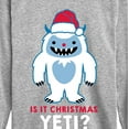 thumbnail image 3 of Instant Message - Is It Chrstmas Yeti - Kids Long Sleeve Tee, 3 of 6